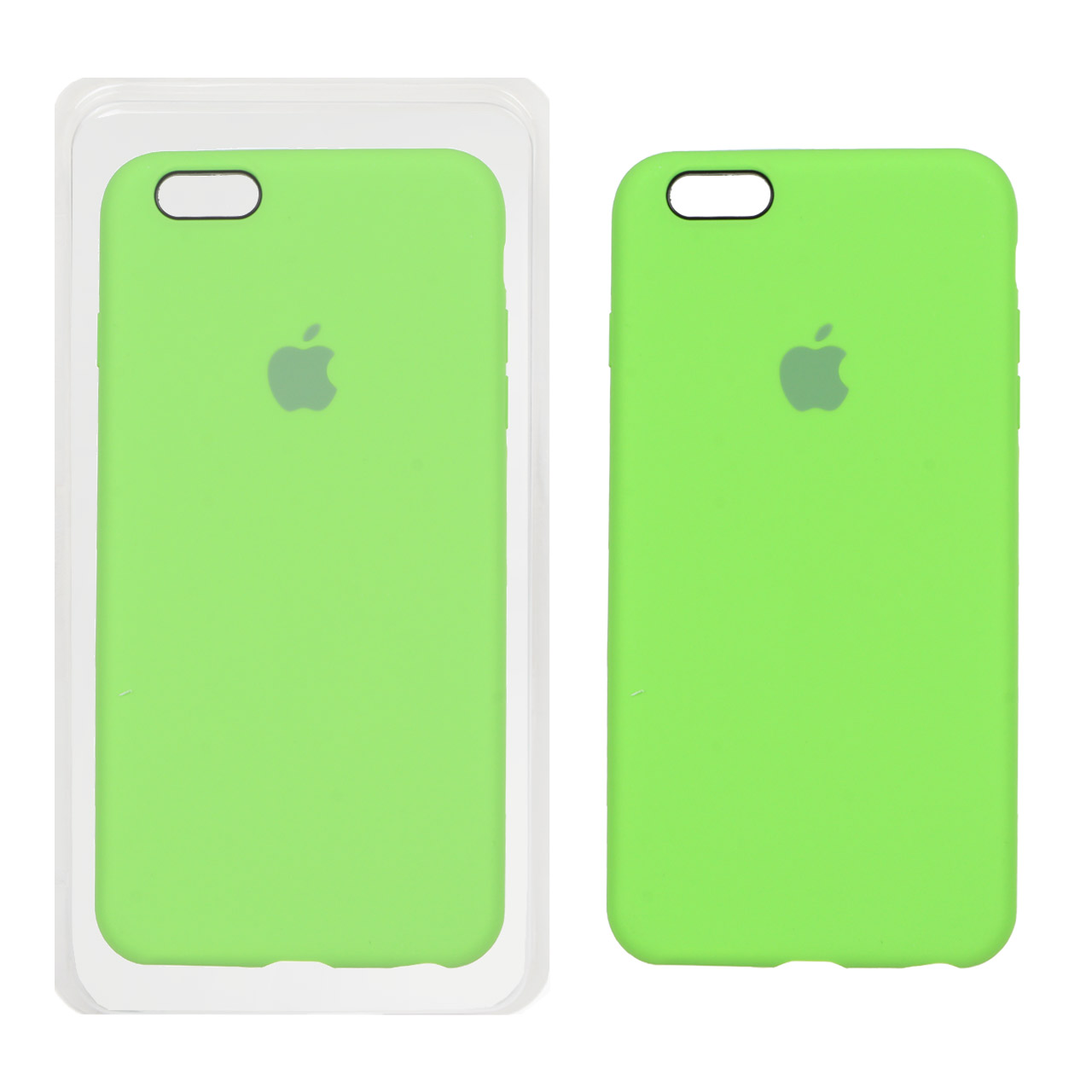 قاب سیلیکونی پاک کنی اورجینال Apple iPhone 6 Plus / iPhone 6s Plus - سبز روشن (پک اصلی)